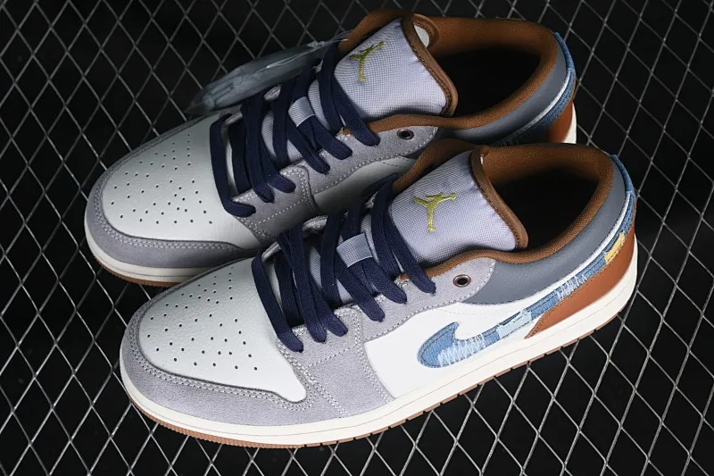 All categories Air Jordan Jordan series basketball shoes Air Jordan 1 Low Air Jordan 1 Low AJ1 Joe 1 Valentine's Day limited denim denim low-bang cultural casual sneakers FZ5042-041